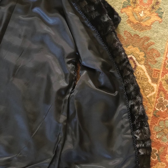 Beaver jacket with mink collar - Picture 7 of 8